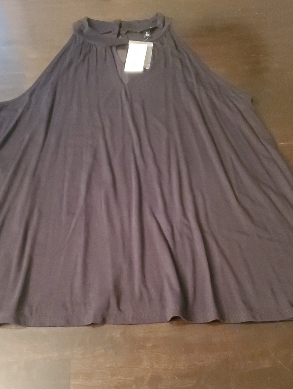 torrid Black Mock Neck Swing Tank